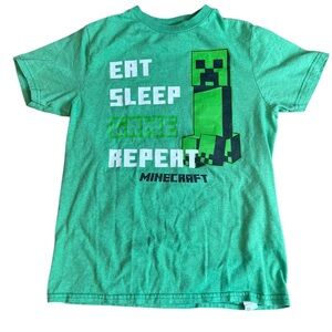 Minecraft Creeper Green Kids T-Shirt